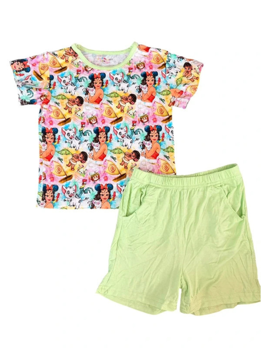2T Joyful Kids Bamboo Moana Daywear Set NWOT